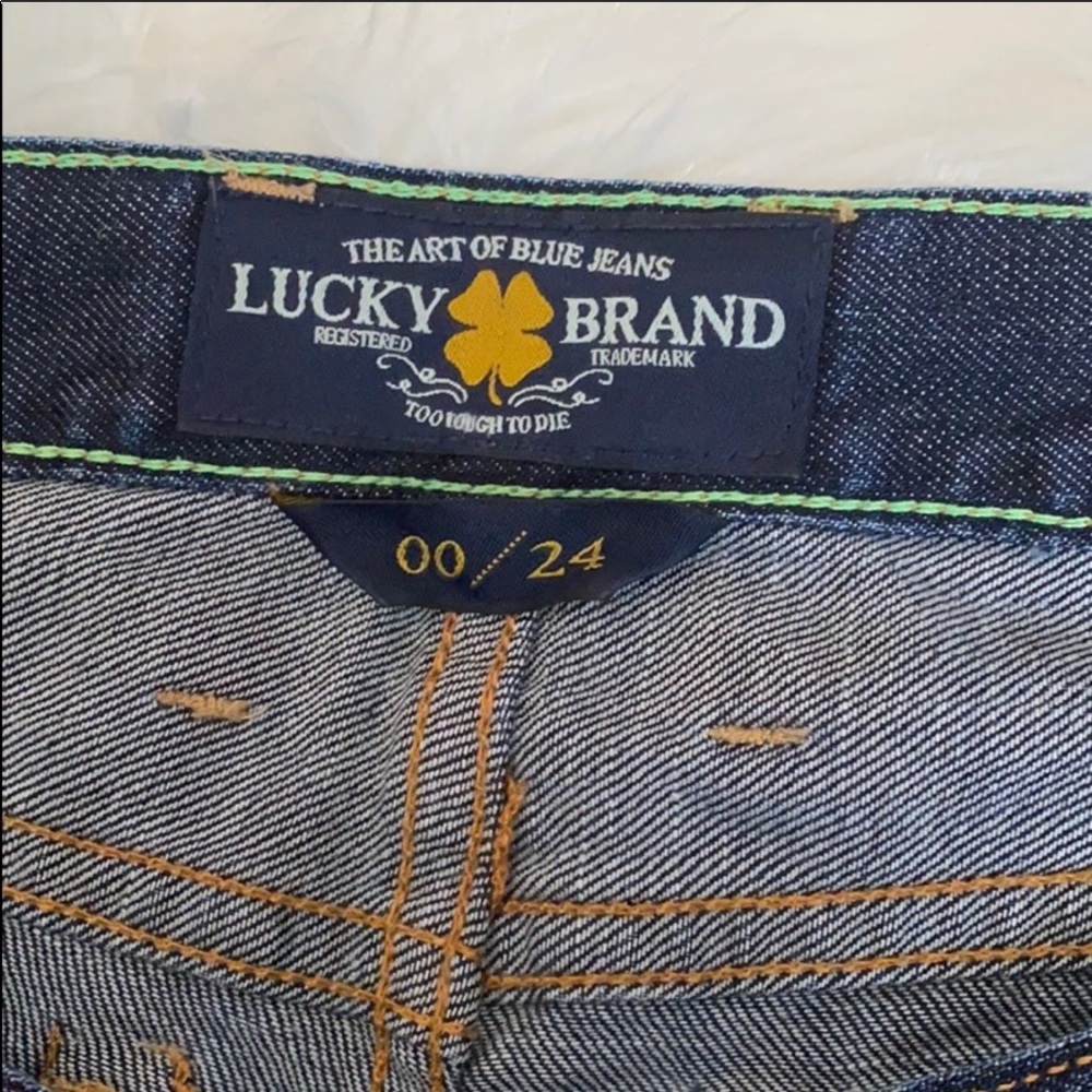 Lucky Brand Abbey jean short VGUC Size 00 / 24. - Picture 9 of 10